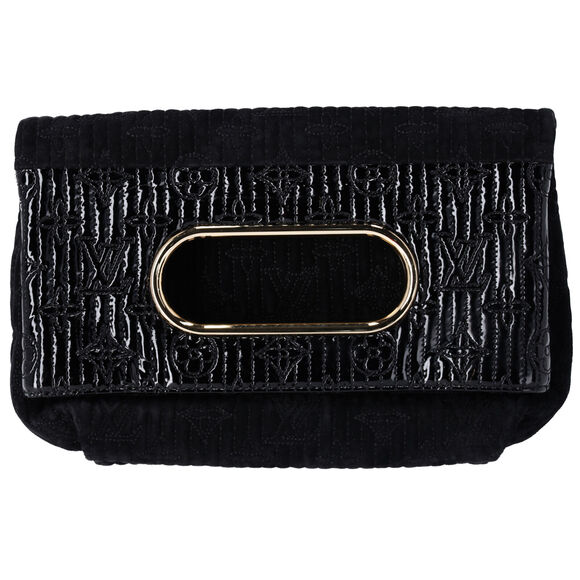 Louis Vuitton Afterdark Monogram Motard Handbag M95742 Noir Suede